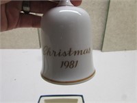 NEW BERTA HUMMEL 1981 CHRISTMAS BELL NEW 1987 CHRI