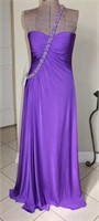 Xenya Purple Evening Gown with