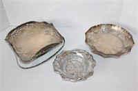 Sheffield Reproduction Silver Plate Basket,