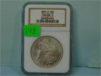 1885-O Morgan Silver Dollar - NGC Graded MS-63