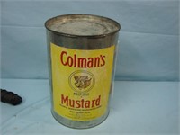 Vintage Colman's 10lb. Mustard Tub