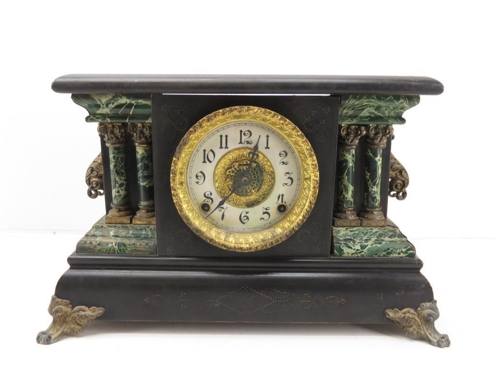 Details about   Antique Ingraham Mantel Clock Replacement Part Hardware Column Embellishment 