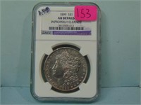 1899 Morgan Silver Dollar - Key Date - NGC AU - Cl