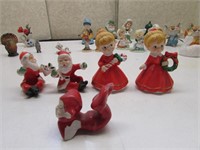 PORCELAIN FIGURINES- SOME WOODEN PIECES ALSO