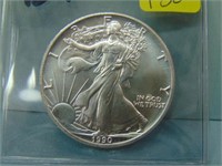 1990 American Silver Eagle Bullion Dollar - BU