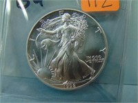 1992 American Silver Eagle Bullion Dollar - BU