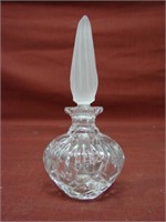 Vintage Irish Crystal Perfume Bottle With Frosted