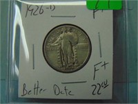 1926-D Standing Liberty Silver Quarter - Better Da