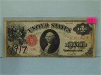 1917 United States Large Size $1 Legal Tender Note