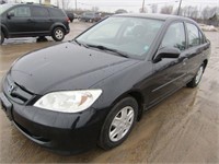 2005 HONDA CIVIC 213111 KMS