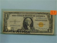 1935-A United States North Africa $1 Silver Certif
