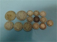 Lot of Barber Silver Coins - $2.65 in Face