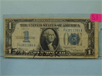 1934 United States $1 Funnyback Silver Certificate