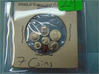 World's Smallest U.S. Coin Replica Set