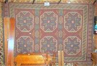 Vintage hand woven area rug