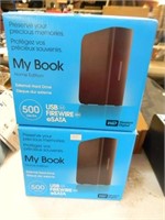 2-MY BOOK-HOME EDITION EXTERNAL HARD DRIVE-IN THE