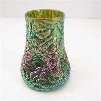 Loetz Phanomen Genre Green Hand Blown Art Vase
