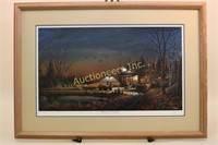 Framed and Matted Print by Terry Redlin, "Welcome