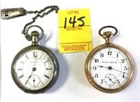 2 POCKETWATCHES & FOB
