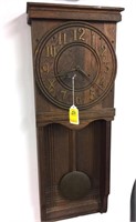 ANTIQUE OAK WALL CLOCK