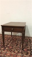 FRENCH PROVINCIAL END TABLE WITH DRAWER