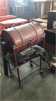 Gas bbq/ rotisserie with stand and trolley