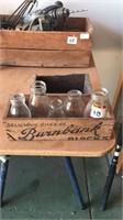 2 x Timber Boxes and Bottles