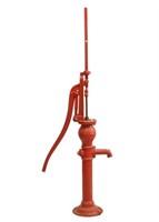 Antique Red Water pump - 68.5" tall