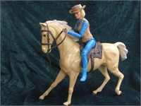 Vintage Toy Horse and Rider