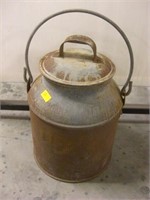 Small Metal Milk Can with Lid