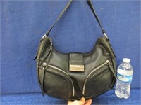 franco sarto black leather purse