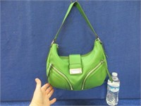 franco sarto green leather purse