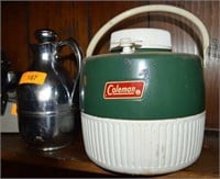 THERMOS COFFEE BOTTLE & COLEMAN WATER JUG