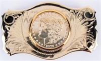 Jewelry / Coin 1879 Morgan Silver Dollar Belt Bkl