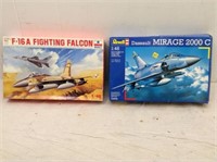 Pair of 1:48 Scale Model Airplanes