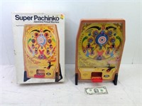 Vtg Super Pachinko Table Top Game