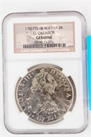 Coin 1781 PTS Bolivia El Cazador 8 Reales NGC