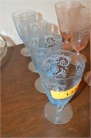 4 FINE CRYSTAL ICED TEA SHERBERT GLASSES
