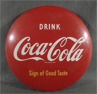 1950's Coca Cola 12" Button Display Sign