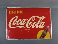 1940's Coca Cola Tin Advertising Sign