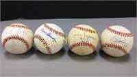 Selection of signed baseballs