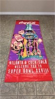 Super Bowl XXVI Coca Cola Banner approximately 8