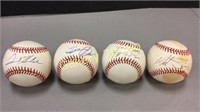 Selection of signed baseballs-one is signed by