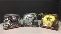 Selection of Arena football mini helmets-includes