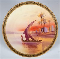 A HAND-PAINTED NIPPON PLAQUE