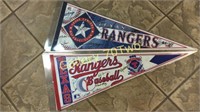 Pair of Texas Rangers multiplayer signed