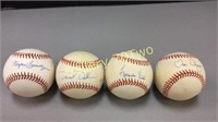 Selection of signed baseballs