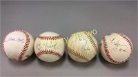 Selection a signed baseballs