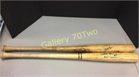 Pair of signed said to be game used baseball bats