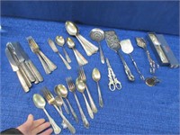44pcs of various silverplated flatware